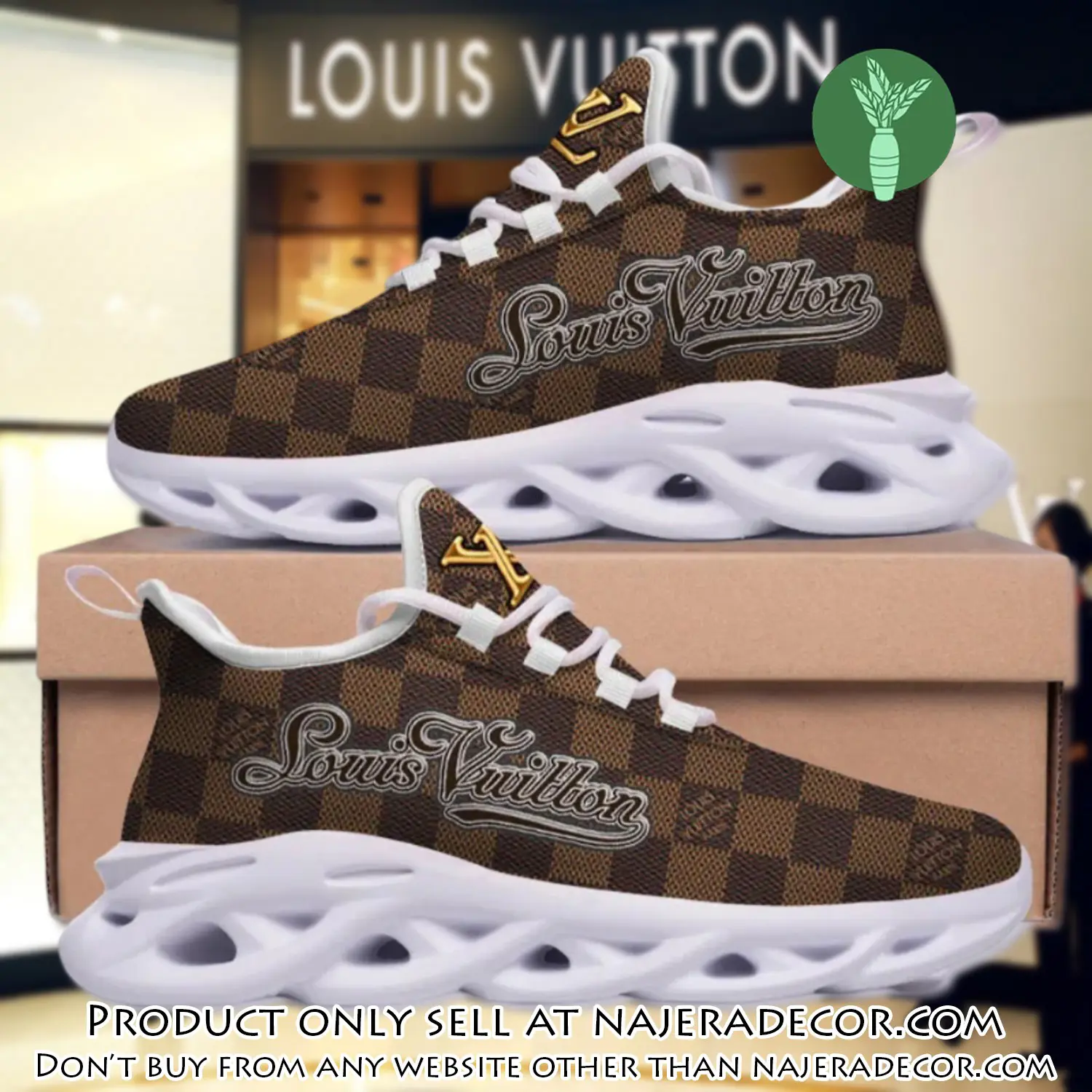Louis vuitton brown pattern max soul shoes luxury brand gifts for men women njr2653895